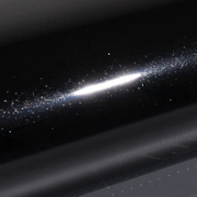 Luxe Black Metallic Gloss — muestra real de TeckWrap